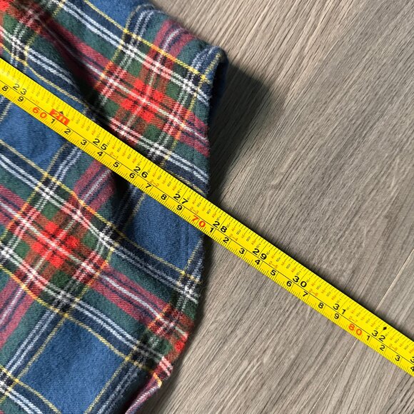L.L. Bean Men's Scotch Plaid Flannel Shirt - Navy/Red - Picture 5 of 5